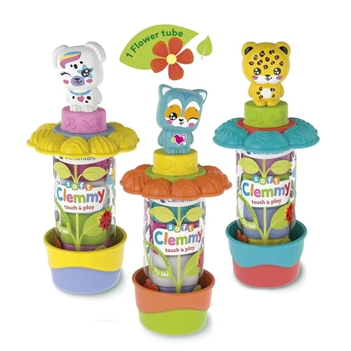 Offerta a tempo: Clementoni Soft Clemmy - Garden Tubes, Mattoncini Morbidi Personaggi e Fiori, Gioco Prima Infanzia 6-36 Mesi, Made in Italy, Sviluppo Sensoriale e Manualità, 1 Tubo con Personaggio Casuale, 17979 - 19% da 9.90 € a 7.99 €