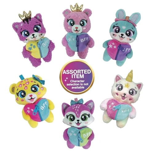 Offerta a tempo: Clementoni BFF - Le Sweeties - Amiche Sempre Insieme Peluche Portachiavi, Gioco Collezionabile Bambini 5+ Anni, Zip con Ciondolo Sorpresa 1 personaggio casuale, 16890 - 34% da 12.90 € a 8.50 €
