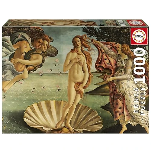 Limited-time offer: Educa - 1000 Piece Puzzle for Adults | The Birth of Venus | Dimensions: 68 x 48 cm | Ages 14 and Above (20580) from $73.21 to $73.21 (save 0.00%)