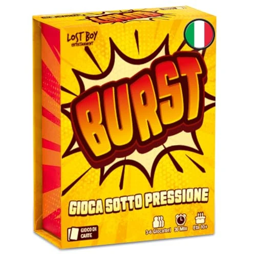 Offerta a tempo: Asmodee – BURST – Carte da Gioco Frenetico | Divertente Gioco da Tavolo Party Game di Numeri ad Alta Tensione – 3-6 Giocatori – 10+ Anni – 30 Minuti – Edizione Italiana - 30% da 9.99 € a 6.99 €