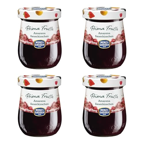 Offerta a tempo: Menz&Gasser, Confettura Extra di Amarena Prima Frutta, con 50% di Frutta, Realizzata con Frutti di Alta Qualità IQF, Lavorata in Trentino-Südtirol, Naturalmente Senza Glutine, Vegan, 4x340 g - 0.00% da 11.89 € a 11.89 €