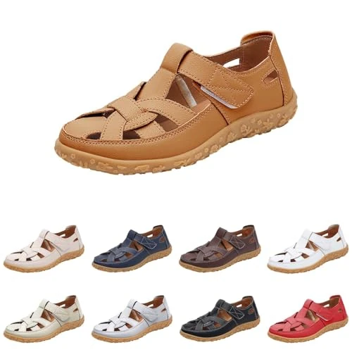 Generico Sandali Trekking Donna Comode Senza Tacco Sandalo Elegante Traspiranti Casual Scarpe Fibbia Regolabile Antiscivolo Leggere Da Spiaggia Mare Per Viaggio Scarpe Donna Comode E Morbide