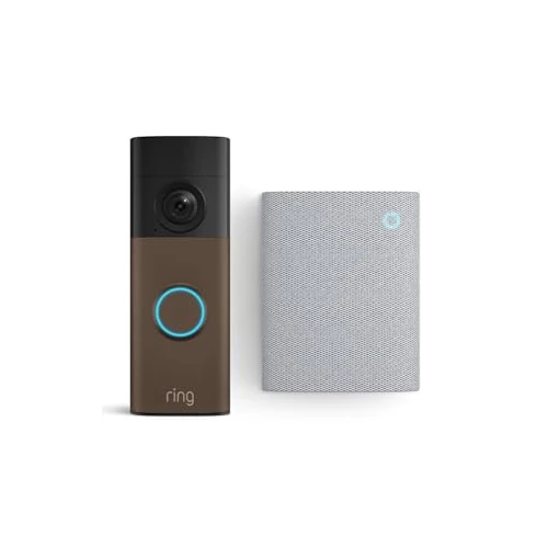 Offre limitée : Ring Battery Video Doorbell (nouvelle génération) + Chime (3e gén.) | Sonnette vidéo Retinal 2K, zoom amélioré jusqu'à 6x | Batterie intégrée | Essai 30 jours abonnement Ring de 134.98 € à 64.99 € (52% de remise)