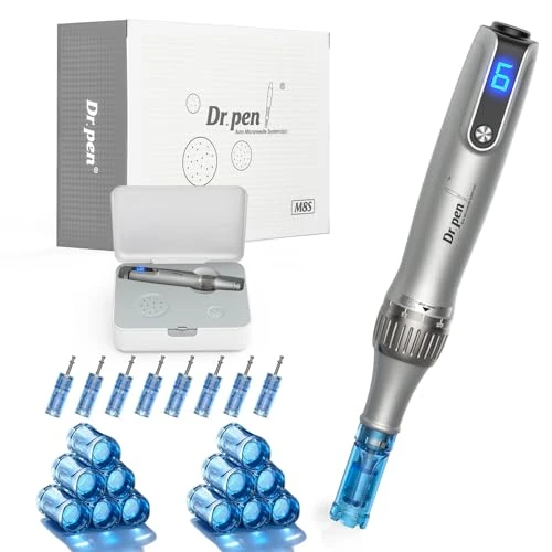 Offerta a tempo: Dr. pen Ultima M8S Microneedling Pen, Microneedling Professionale con 20 Cartucce di Ricambio Macchina, 6 Velocità Regolabili e Display LED, per Cura Pelle, Rughe, Cicatrici e Smagliature - 0.00% da 99.99 € a 99.99 €