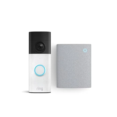 Offre limitée : Ring Battery Video Doorbell (nouvelle génération) + Chime (3e gén.) | Sonnette vidéo Retinal 2K, zoom amélioré jusqu'à 6x | Batterie intégrée | Essai 30 jours abonnement Ring de 134.98 € à 64.99 € (52% de remise)