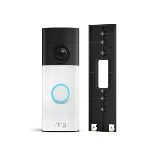Limited-time offer: Ring Battery Video Doorbell (newest gen) + No-Drill Mount | DIY Wireless Doorbell Camera | Retinal 2K | 6x Zoom | Built-In Battery | 30-day free trial of Ring Subscription Plan from 97.98 £ to 89.99 £ (save 8%)