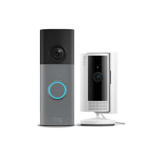 Offerta a tempo: Ring Battery Video Doorbell Plus (ultimo modello) + Indoor Camera (2ª gen.) | Retinal 2K | Zoom 6x | Batteria integrata | Prova gratuita di 30 giorni del piano di abbonamento Ring - 63% da 149.98 € a 54.99 €