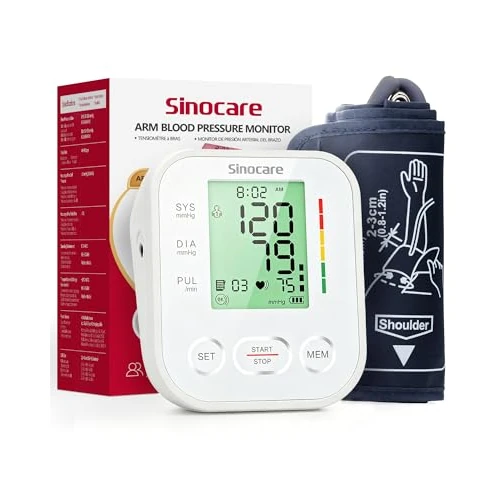 Offerta a tempo: Sinocare Misuratore di Pressione da Braccio, Sfigmomanometro Automatico - 16% da 23.99 € a 20.13 €