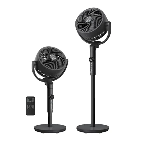 Offerta a tempo: SONGMICS Ventilatore a Piantana, Ventilatore Silenzioso 20 dB, Telecomando, Camera da Letto, Oscillante 120°+135°, 15 Velocità, Timer 15 Ore, 3 Modalità, Altezza Regolabile, Nero Inchiostro XFC002B1EU - 19% da 79.99 € a 64.59 €