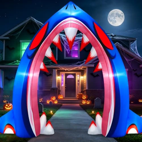 Limited-time offer: Danxilu 3M Inflatable Halloween Shark Archway Decoration LED Lighting from 37.94 £ to 37.94 £ (save 0.0%)