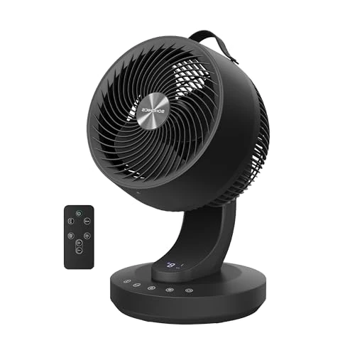 Offre limitée : SONGMICS Ventilateur de Bureau Silencieux 20 dB, avec Télécommande, Circulateur d’Air Puissant, Oscillation 70°, 8 Vitesses, Minuterie 12 h, Noir d'Encre XFC001B1EU de 45.99 € à 45.99 € (0.00% de remise)