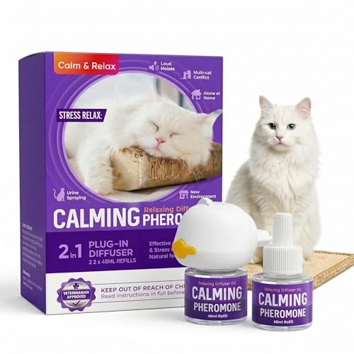 Offerta a tempo: ELEMPURE Diffusore Feromoni per Gatti 2 in 1, Calmante per Gatti Ideale per Antistress, Sostegno in Caso di Ansia, Stress e Altri Comportamenti | NF1 - 0.00% da 29.75 € a 29.75 €