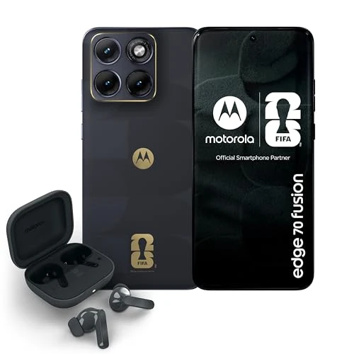 Offre limitée : Motorola Edge 70 Fusion FIFA World Cup 26™ Edition et Moto Buds Bass (8/256 Go, appareil photo 50 MP Sony LYTIA™ 710, écran 6,78" Extreme AMOLED 144 Hz, Snapdragon® 7s Gen 3, 5100 mAh), Pantone de 457.90 € à 457.90 € (0.00% de remise)