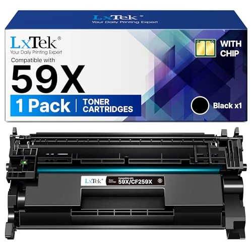 Offerta a tempo: LxTek Toner 59X CF259X Con Chip Compatibile per HP 59X CF259X 59A CF259A Nero Cartucce di Toner per HP Laserjet Pro MFP M428fdw M428dw M404dn M404dw M404n M404 M304 M406 M430 (Nero, 1-Pack) - 0.00% da 59.99 € a 59.99 €