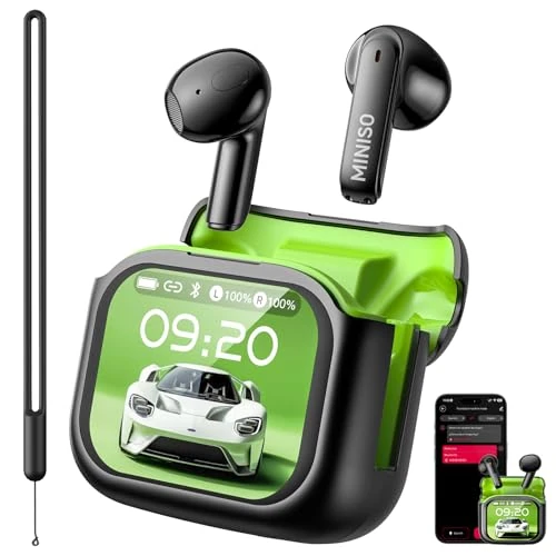 Tijdelijke aanbieding: MINISO MS103 AI-vertalerhoofdtelefoon met realtime vertaling, vertaalhoofdtelefoon voor 134 talen met LCD-touchscreen, Bluetooth 6.0-taalvertalerhoofdtelefoon voor reizen, zakenreizen en studie van 39.99 € naar 39.99 € (0.00% kortin