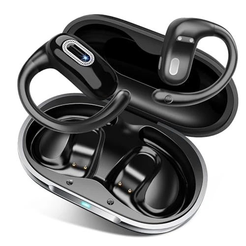 Tijdelijke aanbieding: Open Ear, Sport 5.4 Bluetooth-hoofdtelefoon, 50 uur, draadloze hoofdtelefoon met haak, HD-stereo, comfortabele headset, touch-bediening, waterdicht IPX7, hardloophoofdtelefoon voor hardlopen, fietsen van 22.95 € naar 22.95 € (0.00% 