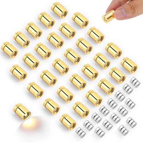 Zeitlich begrenztes Angebot: 30stk Mini LED Lichter, Batteriebetrieben Miniatur LED Lichter mit 15 Zusätzlichen Ersatzbatterien für DIY-Bastelarbeiten und Kreative Dekoration (Warmweiß) von 7.54 € auf 7.54 € (0.00% Rabatt)