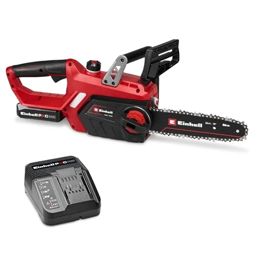 Offerta a tempo: Einhell Elettrosega a batteria GE-LC 18/25-1 Li Kit (1x2,5Ah) | PXC | 18 V | max. 1,5 PS/1,1 kW | Lunghezza taglio 23 cm | Catena 4,5 m/s | batteria da 2,5 Ah + caricabatterie - 0.00% da 134.99 € a 134.99 €