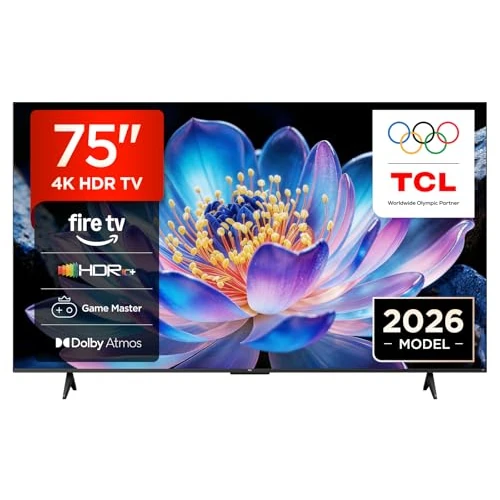 Offerta a tempo: TCL 75V6D – Smart TV 4K HDR10+ da 75" con Fire TV e Dolby Atmos - 8% da 592.04 € a 545.70 €