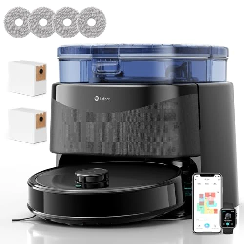 Offerta a tempo: Lefant M3 Robot Aspirapolvere Lavapavimenti con Mappatura, LiDAR dToF 360°, 12000Pa, Stazione All-in-One, Autosvuotamento 3.2L, Lavaggio Mop 45°C e Asciugatura, Ostacoli PSD, WiFi 2.4G/5G, Alexa/APP - 73% da 1099.99 € a 299.99 €