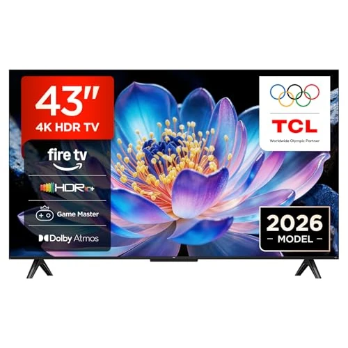 Offre limitée : TCL 43V6D 43 Pouces 4K HDR, Fire TV, HDR10+, Dolby Atmos, DTS:X, Game Master, Motion Clarity, AirPlay 2, Press & Ask Alexa de 349.00 € à 349.00 € (0.00% de remise)