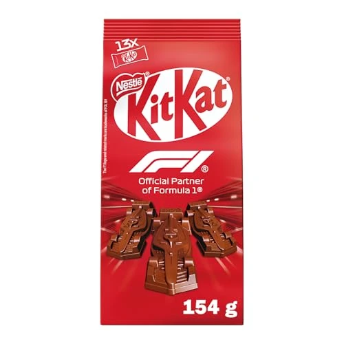 Offerta a tempo: KITKAT Macchinine F1 ricoperte di Cioccolato al Latte ripieno, Sacchetto 154g - 33% da 5.99 € a 3.99 €