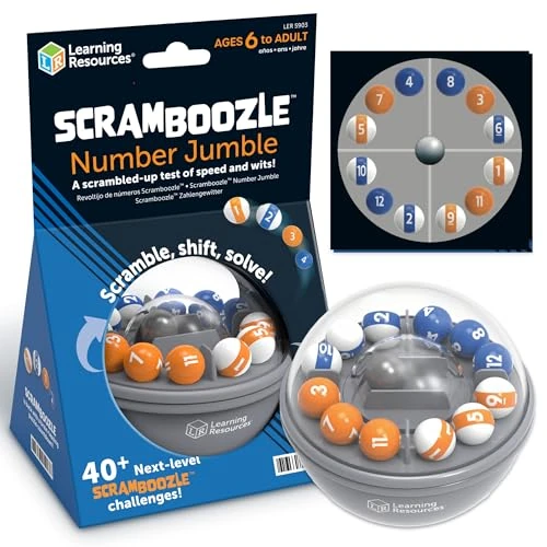 Oferta limitada: Learning Resources Juego Rompecabezas Scramboozle Number Jumble para niños a Partir de 6 años Juego Educativo lógico de 11.94 € a 9.55 € (ahorro 20%)