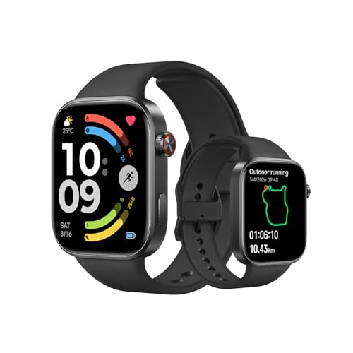 Zeitlich begrenztes Angebot: XIAOMI Redmi Watch 6 - Smartwatch Damen/Herren, 2.07'' AMOLED, Fitnesstracker mit Herzfrequenz-/Schlaf-/Stressüberwachung, 150+ Sportmodi, 24 Tage Akkulaufzeit, 5ATM, GPS, Android&iOS, Black von 119.99 € auf 94.99 € (21% Rabat