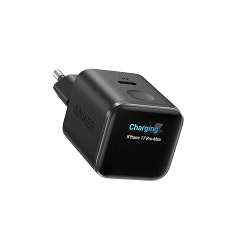 Oferta limitada: Anker Nano Cargador USB C 45W Inteligente, Cargador iPhone Carga rápida con reconocimiento Inteligente, Compatible con iPhone 17/16/15, iPad Pro, iPad Air (sin Cable, 1 Puerto USB-C, No Plegable) de 39.99 € a 29.99 € (ahorro 25%)