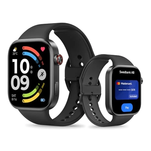 Offerta a tempo: XIAOMI Redmi Watch 6 NFC, Smartwatch Uomo Donna, Activity Tracker AMOLED 2.07'' con Monitoraggio di Frequenza Cardiaca, 150+ modalità sportive, Autonomia 24 giorno, 5ATM, GPS, Android&iOS, Nero - 20% da 149.99 € a 119.99 €