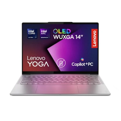 Offerta a tempo: Lenovo Yoga Slim 7i Aura Edition Copilot+ PC Notebook 14" OLED, Intel Core Ultra 7 256V, 16GB RAM, 1TB SSD, WiFi 7, Laptop in alluminio per Lavoro, Studio e Creatività - Caricatore non incluso - 5% da 1049.00 € a 994.99 €