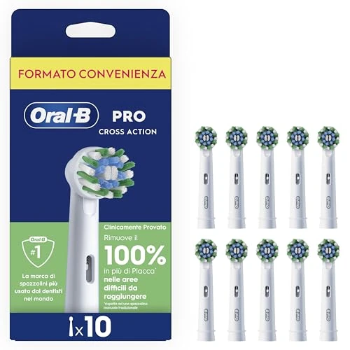 Oral-B Pro CrossAction Replacement Heads, Pack of 10
