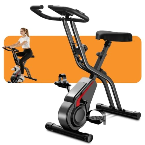 Offerta a tempo: UMAY cyclette da casa pieghevole Ergometer, cyclette pieghevole 5-in-1 con Resistenza Magnetica a 16 Livelli, cyclette per casa Bici da Camera con Sedile Comodo, Massimo 136kg - 38% da 179.99 € a 111.44 €