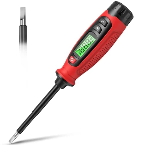 Tijdelijke aanbieding: KAIWEETS 2-in-1 spanningstester schroevendraaier, 3-500 V AC contact- en contactloze spanningstester, fasetester en doorgangstester van 19.99 € naar 19.99 € (0.00% korting)