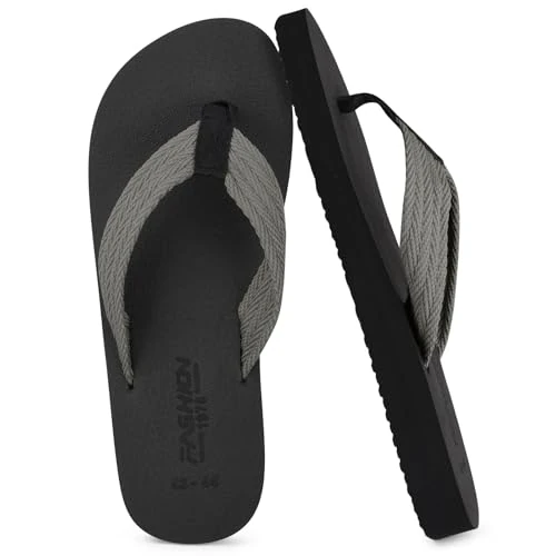 Zeitlich begrenztes Angebot: BSBUY Herren Flip Flops - Surfen Zehentrenner, Toe Split Flip Flops Damen, Unisex Thong Sandals Bequeme Bathing Shoes Sommerschuhe Dusche Schwimmen Sandalen Täglich Beach Pool, Grau (45-46) von 7.99 € auf 6.74 € (16% Rabatt)