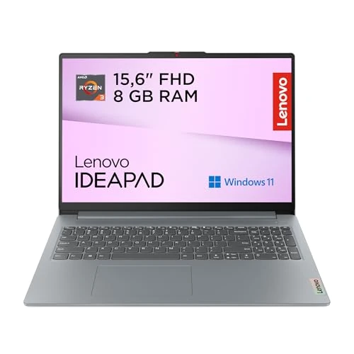 Offerta a tempo: Lenovo IdeaPad Slim 3 Notebook 15" FHD (1920x1080) AMD Ryzen 3, RAM 8GB, 256GB SSD, Windows 11 Home, WiFi 6, Laptop per Casa, Ufficio, Studio, Uso Quotidiano - Caricatore non incluso - 16% da 449.00 € a 379.00 €