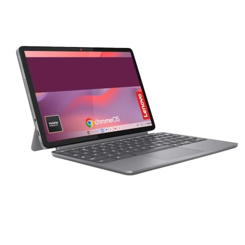 Offerta a tempo: Lenovo Duet Chromebook 11” Touch IPS, Memoria 128GB, RAM 8GB, Chrome OS, Folio Stand e Tastiera inclusi, Notebook e Tablet Convertibile per Studio e Lavoro, MediaTek Kompanio 838 - 9% da 329.00 € a 299.00 €