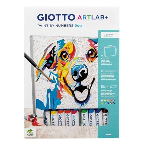 Offerta a tempo: Giotto ARTLAB+ PAINT BY NUMBERS DOG, Set Creativo - 48% da 14.90 € a 7.69 €