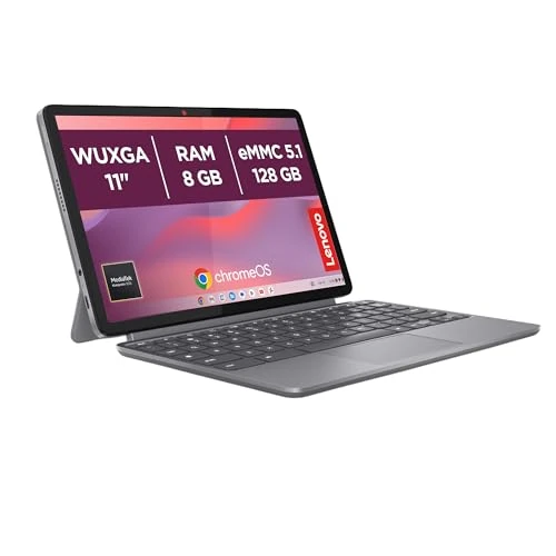 Offerta a tempo: Lenovo Duet Chromebook 11” Touch IPS, Memoria 128GB, RAM 8GB, Chrome OS, Penna e Tastiera + Folio Stand inclusi, Notebook e Tablet Convertibile per Studio e Lavoro - Caricatore non incluso - 24% da 499.00 € a 379.00 €