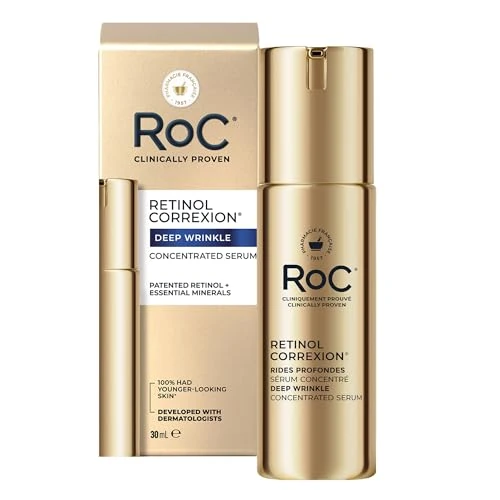 Offerta a tempo: RoC Siero concentrato al retinolo Correxion Deep Wrinkle | Cura della pelle con acido ascorbico, mira le linee sottili e le rughe | 30 ml - 5% da 32.99 € a 31.34 €
