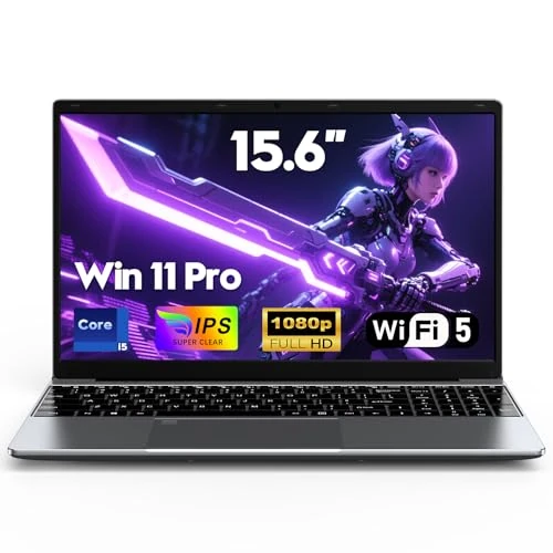 FUNYET Ordenador Portátil,2026 Laptop PC de 15,6 Pulgadas, 16GB RAM 1TB SSD, Portátil Core i5-6200U, IPS FHD 1920 * 1080 Notebook,5000 mAh,Supports TF Card, Backlit Keyboard,180°Open