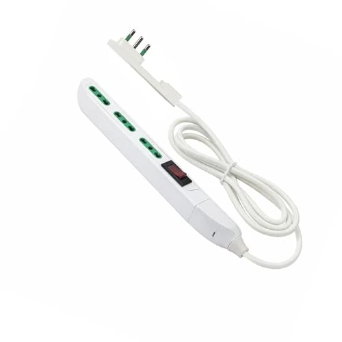 Offerta a tempo: Fanton Multipresa SLIM 1,5 metri 3 prese bipasso, interruttore di sovraccarico con spina piccola CLOCK utile per posti stretti, dietro a mobili e comodini - 10% da 13.28 € a 11.99 €