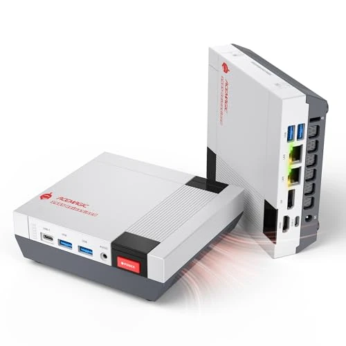 Oferta limitada: ACEMAGIC Retro X5 Mini PC Gaming, AMD Ryzen AI 9 HX 370 (65W TDP), 32 GB DDR5, 1 TB NVMe PCIe 4.0 SSD, Gráficos AMD Radeon 890M, 4 Pantallas, USB4, WiFi 7 BT 5.4, Doble 2.5G LAN Ordenador de Sobremesa de 1299.00 € a 1299.00 € (ahorro 0.00