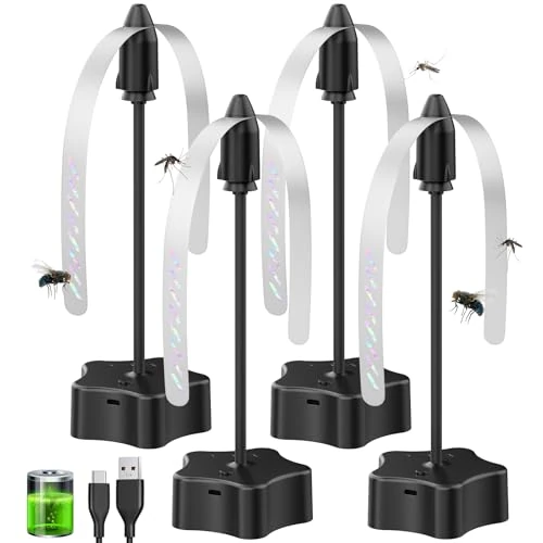 Tijdelijke aanbieding: Vliegventilatoren voor tafels, oplaadbaar en batterij-aangedreven vliegafstotend met USB-kabel, draagbare vliegenkoffer voor terras, restaurant, tuin, picknick, effectief insectenafschrikmiddel voor van 39.99 € naar 39.99 € (0.00% k