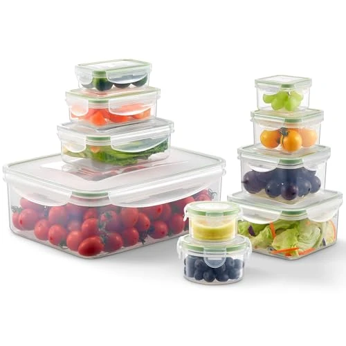 Zeitlich begrenztes Angebot: VINATO 10-Teiliges Frischhaltedosen Set mit Deckel, BPA-freie Plastik Frischhaltedosen, Stapelbar & Transparent, Gefrierdosen Set Kunststoff für Mikrowelle, Spülmaschine und Kühlschrank von 15.99 € auf 15.99 € (0.00% Rabatt)