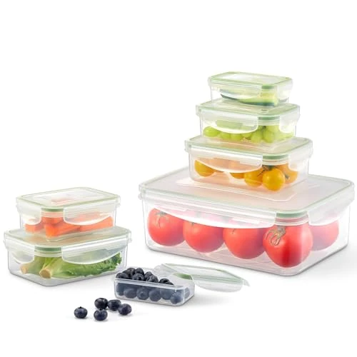 Oferta limitada: VINATO Set de 7 Taper Plastico Hermetico con Tapa, Sin BPA, Tapers para Comida Hermetico Apilables, Envases de Plástico para Microondas, Nevera y Lavavajillas de 12.59 € a 12.59 € (ahorro 0.00%)