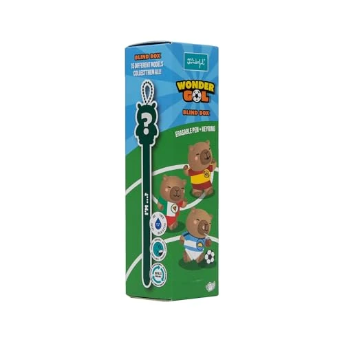 Offerta a tempo: Mr. Wonderful Wonder Gol Blind Box Penna Cancellabile Sorpresa con Portachiavi Capibara, Penne Collezionabili, Inchiostro Blu - 37% da 4.95 € a 3.12 €