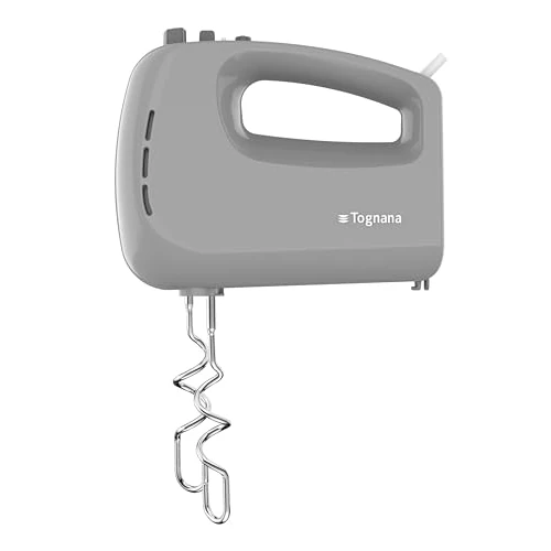 Offerta a tempo: Tognana Iridea, Sbattitore elettrico da 400W con 5 velocità di lavorazione, plastica-acciaio inox, grigio perla - 41% da 36.90 € a 21.90 €