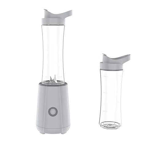 Oferta limitada: Tognana Iridea, batidora con 4 cuchillas y 2 vasos portátiles con tapa, plástico-acero inoxidable, gris perla. de 51.99 € a 36.99 € (ahorro 29%)