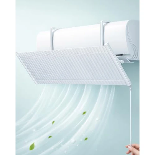 Offerta a tempo: Deflettore Condizionatore, Deviatore Aria Condizionatore Regolabile in Alluminio/ABS per Split a Parete 70–100cm, Deflettore Aria Condizionata Anti Soffiaggio Diretto per Casa Camera Ufficio chochoyah - 15% da 25.99 € a 22.22 €